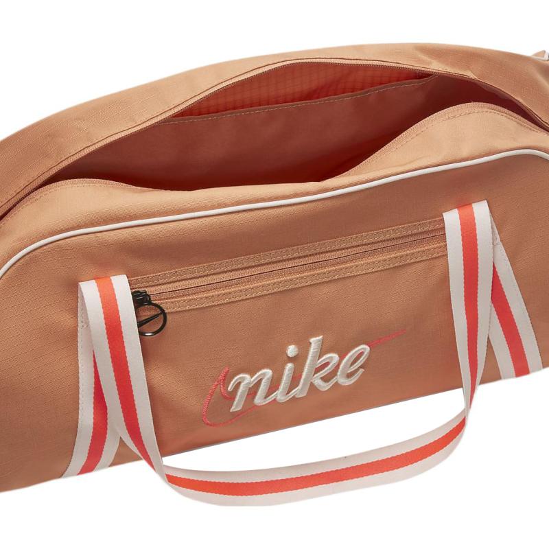 Nike Polyester Training Bag, Handbag, Shoulder Bag, Crossbody Bag, Gym Bag Tubas Unisex Amber Brown & Bright Dark Red Casual DH6863-225