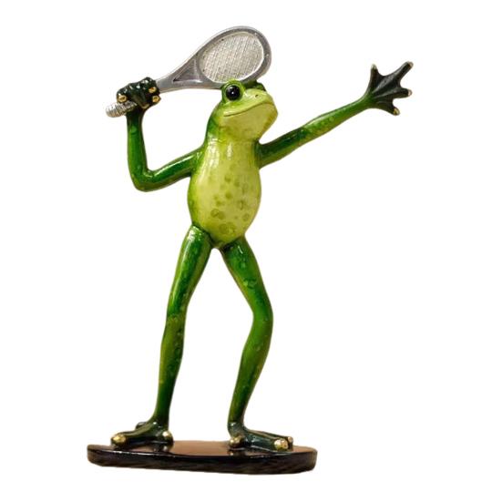 Статуэтка лягушки для йоги, мультяшная пара лягушек, смола, спортивная скульптура лягушки, украшение для дома, офиса, настольное украшение