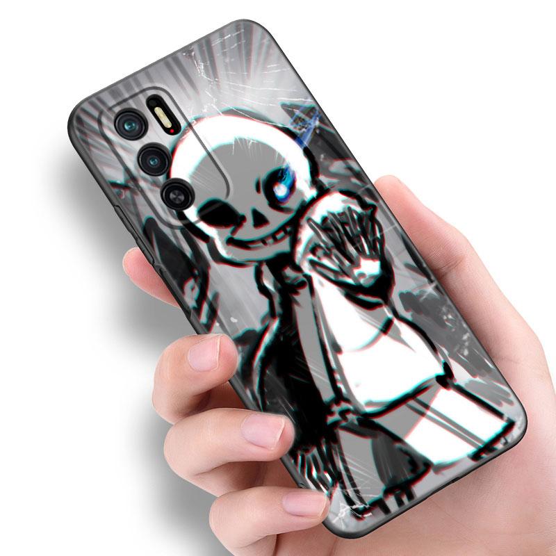 Undertale Sans Doggo Black Silicone Phone Case For Xiaomi Redmi Note 10 11 11S 12 13 4G 8 9 11T Pro 5G Plus 8T 9S 10S 12S