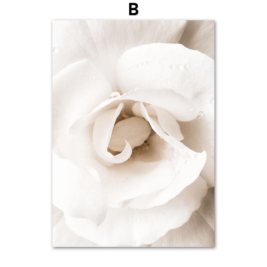 Beige Flower Palm Leaf Beach Lighthouse Wall Art Canvas Painting Nordic Posters And Prints Wall Pictures For Living Room Decor