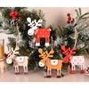 Wooden Elk Pendant For Holiday Decor For Parties  Gifts Creative Christmas Decoration Hanging Ornaments Hang Design Christmas Tree Colorful  Unique