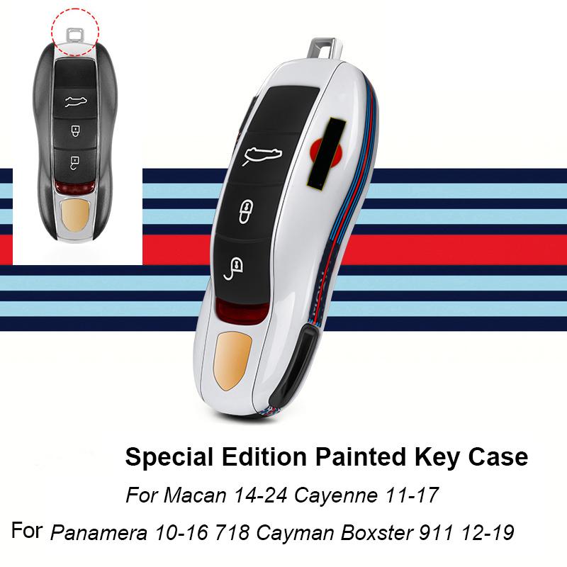 Для Porsche Panamera Cayenne Macan 718 Cayman Boxster 911 Taycan Автомобиль 92 Персонализированный Чехол для Ключей Защитный Чехол Крышка для Брелока Дистанционного Управления