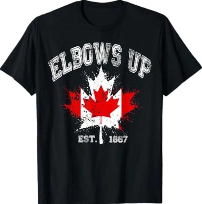 Elbows Up Canada Est 1867 Proud Canadian Strong Canada Tee Shirt
