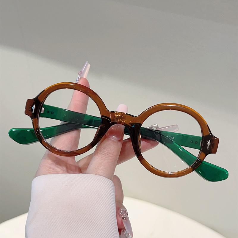 Optical Vintage Round Anti Blue Light Glasses Women For Men Luxury Brand Designer Myopia Prescription Punk Eyeglasses Frames