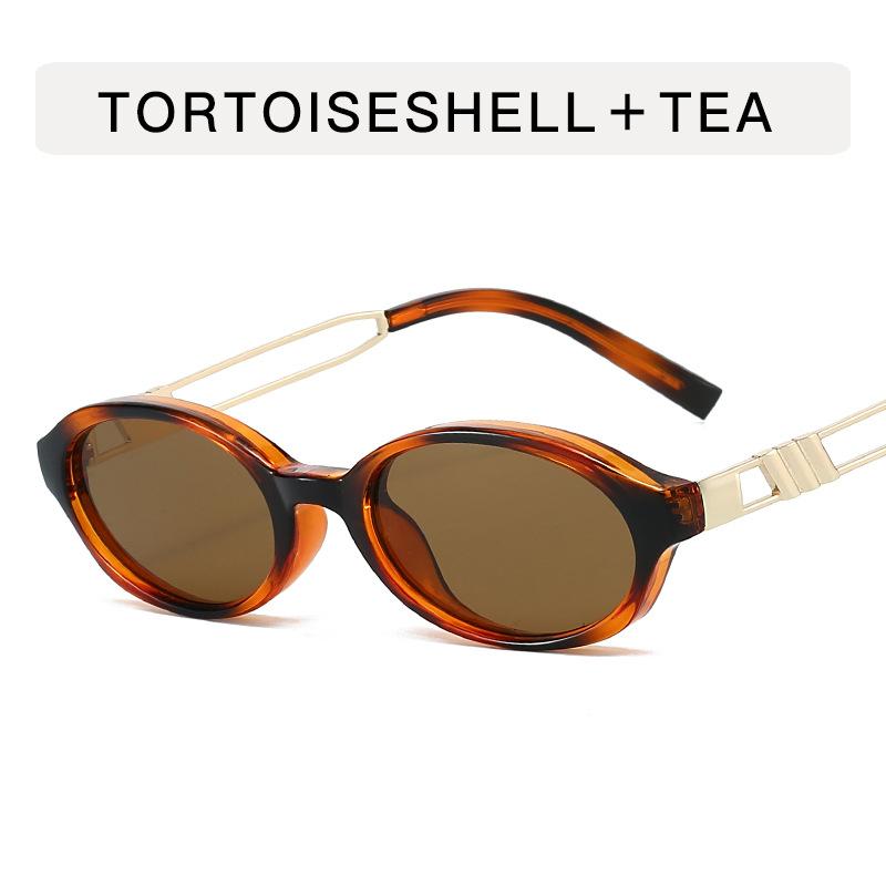2025 Fashion Women Retro Small Oval Women Men Sunglasses Vintage Metal Frame UV400 Sunglasses