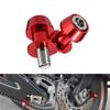 LOYELEY Комплект из 2 болтов M88 мм для крепления велосипедной стойки, крюк для задней стойки для левого и правого автомобилей Honda Suzuki Yamaha, универсальный крепежный болт (красный)