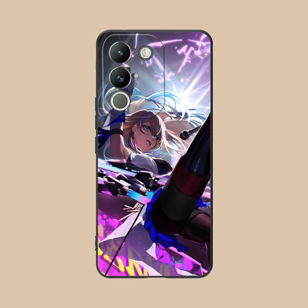 HSR Serval Матовый ТПУ Чехол для Мобильного Телефона для VIVO V60 V50 V40 V30 V29 V27 V25 V23 Pro Lite 5G Цветной Печатный Чехол
