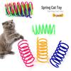 Красочная весенняя игрушка-дразнилка для кошек с пружинкой