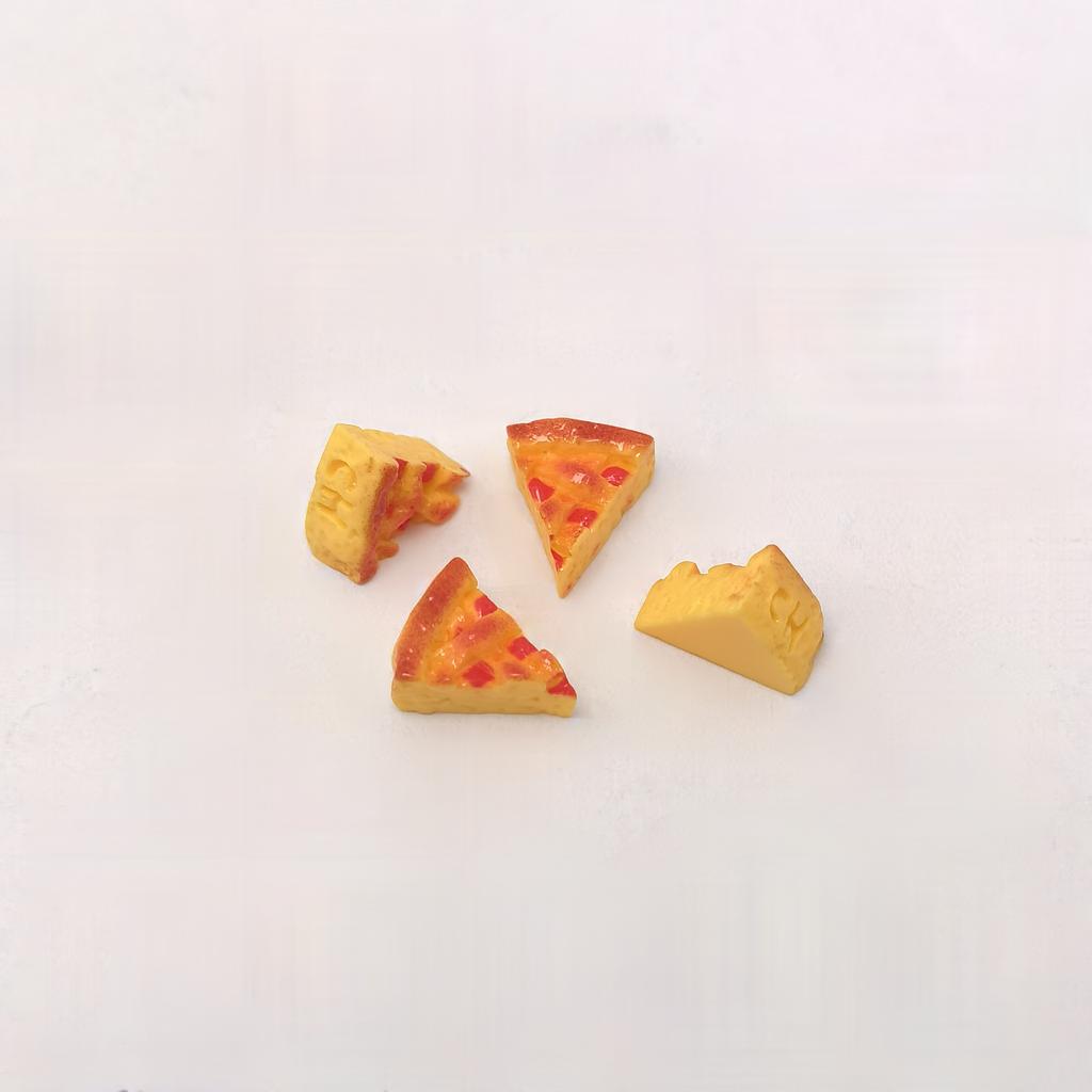 100pcs Mini Pizza Set Miniature Christmas Decoration Kitchen Doll House Resin Crafts Accessory