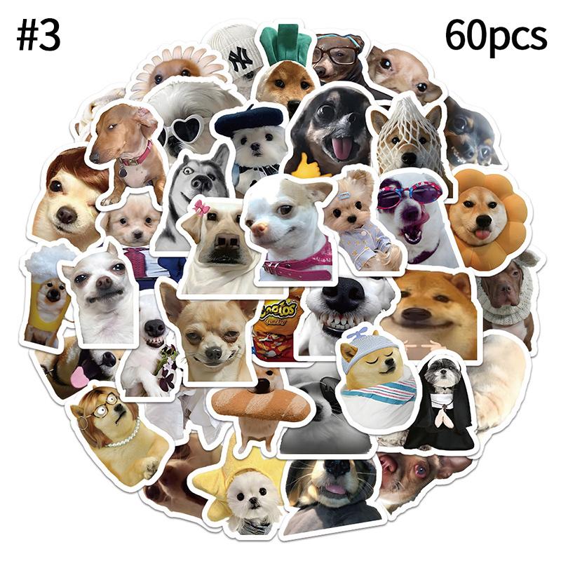 Милые мемы с котиками Наклейка Сделай сам Наклейки для скрапбукинга Мультяшная наклейка для скейтборда, багажа, ноутбука, школьных принадлежностей, кавайная наклейка