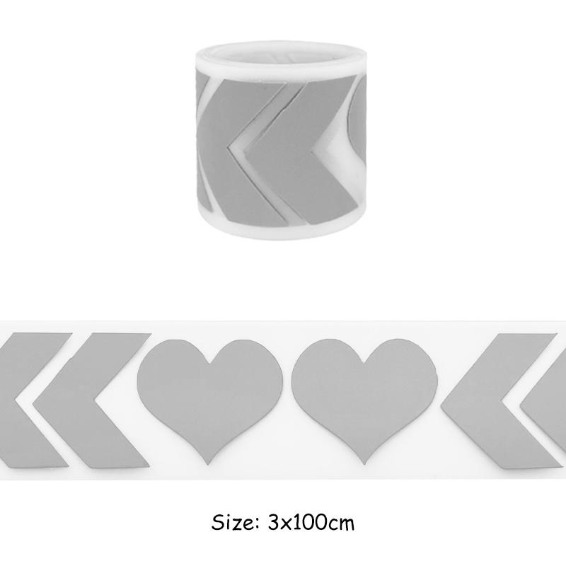 Светоотражающая наклейка для одежды, виниловая пленка, стрелка, квадратный набор, аппликации на одежду, мода, сделай сам, моющаяся теплопередача, новый аксессуар для одежды