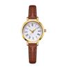 Retro Minimalist Women's Quartz Watch - Thin Leather Strap, Roman Numerals