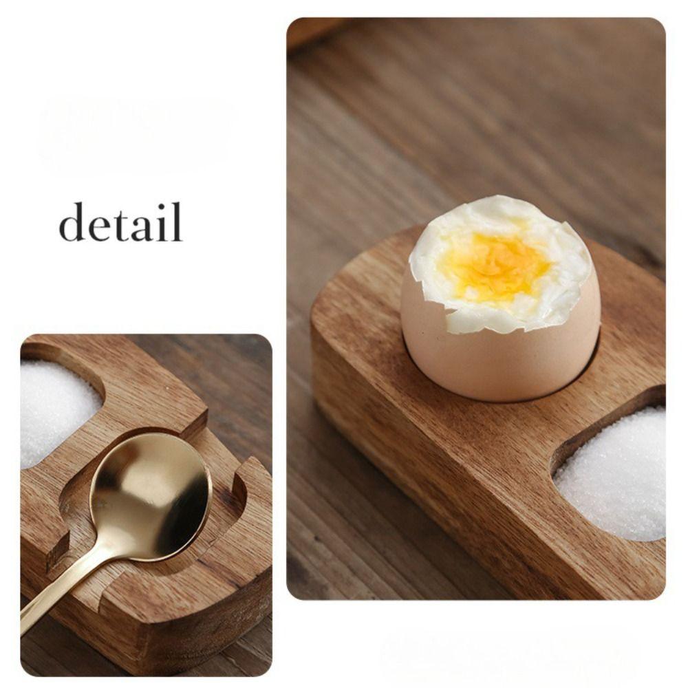 Eco-Friendly Egg Tray Wooden Eggshell Cup Multi-Function Punch Cup Holder Kitchen