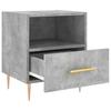 Nightstands (2 pcs) Concrete Grey 40 x 35 x 47.5 cm Particleboard