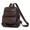 Commuter Backpack Large Capacity Women's Soft Leather Backpack