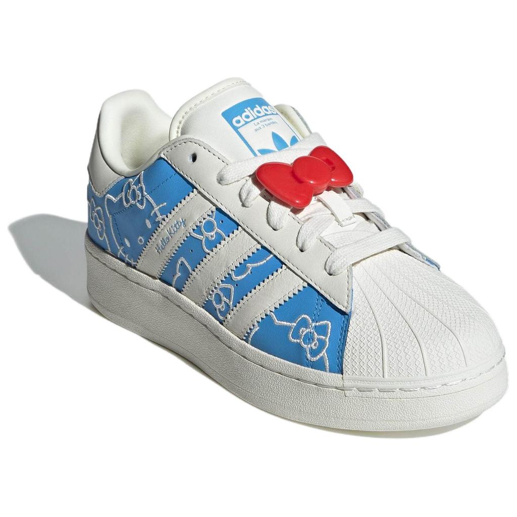 Hello Kitty x adidas Superstar XLG Blue Burst Женские кроссовки Молочно-белый Красный IG4477