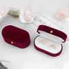 Velvet Trinket Box Ring Box Jewelry Organizer Double Rings Boxjewelry Box