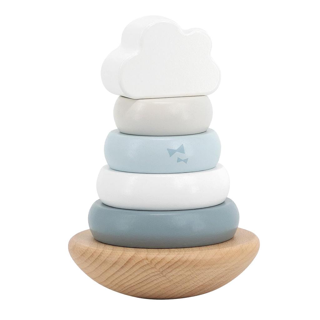 LabelLabel Stacking Wooden Educational Toy for First Birthday Baby Shower Gift for Boys and Balance and Finger Training Rings, 1-Year-Olds, Toy, Gift,