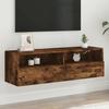 VidaXL Wall-mounted TV Cabinet Smoked Oak 100x30x30 Cm Engineered Wood 836890
