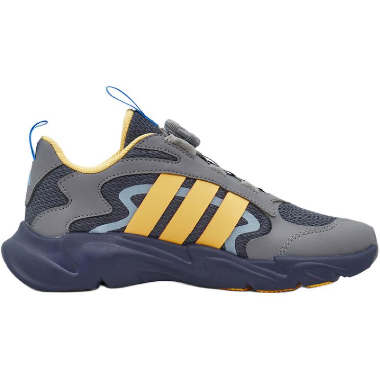 adidas Playflex Habu K Удобные Мягкие Низкие Повседневные Кроссовки Детские Серый KI6482