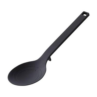 Yamazaki Silicone Cooking Spoon Black Approximately W7D3H26cm Tower Dishwasher Safe Floating Tip Measurement Markings 4273