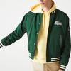 LACOSTE Baseball Jackets Men's Green Baseball Collar Moderate BH2798-PQK