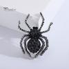 Брошь-паук, блестящий декор со стразами, реалистичная форма паука, украшение для воротника одежды, антикоррозийный сплав, легкая одежда, ювелирные изделия, женский подарок