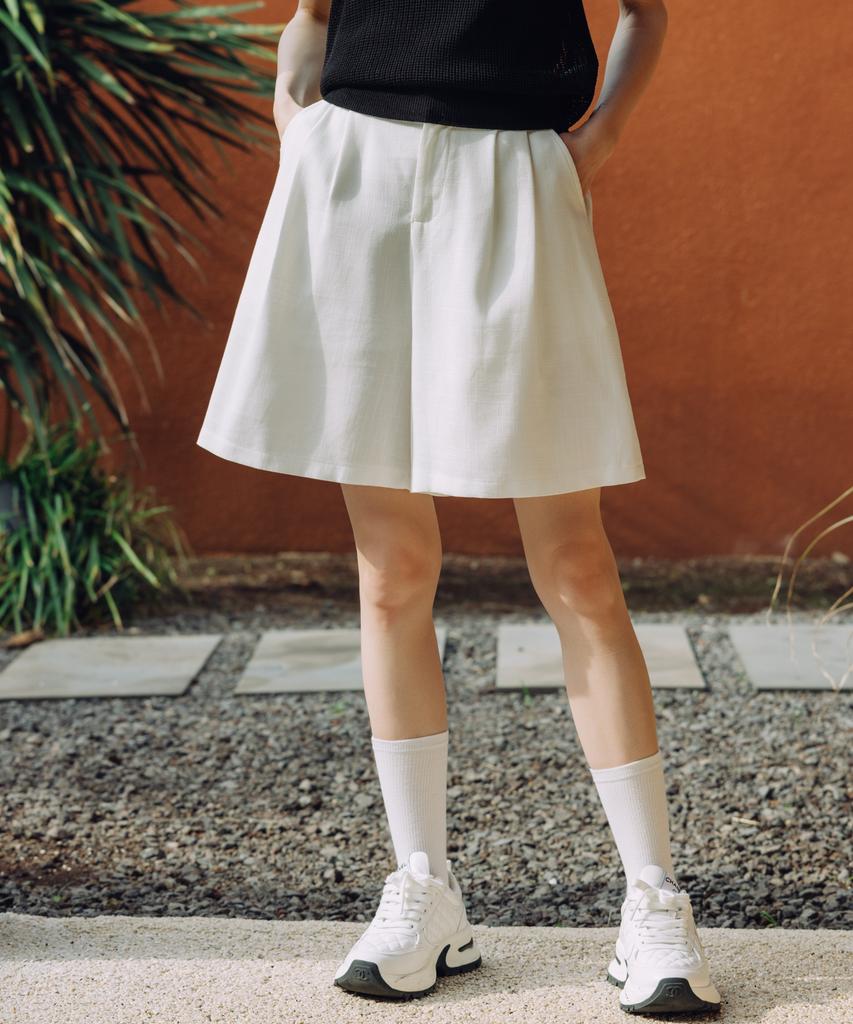 OBER GOLF Easy Linen Shorts (White)