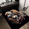 1PC Eagle Lion Wolf Non-Slip Floor Carpet Compatible for Office&Living Room&Dining room - Flat-Weave Machine- Soft & Pattern-E280