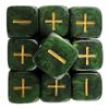 Dice-6-Sided 10pcs Marbled, Opaque Effect "+,-" Dice Brand Fate Dice for Fate & Fudge Game Board Game Desk Game