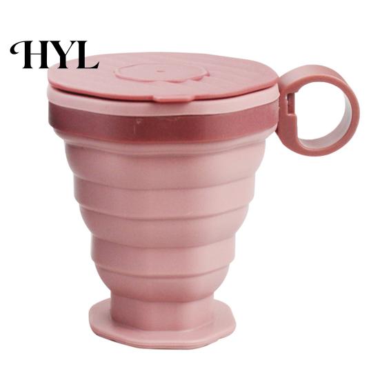 Portable Silicone Coffee Tumbler Collapsible Travel Cup for Hot Reusable Foldable And Cold Drinks To-Go Pocket Size Eco-friendly Mug