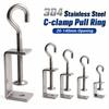 Pull Ring C-clamp Adjustable Fixed Holder Clip High Quality Square Clamp  Hardware Fasteners