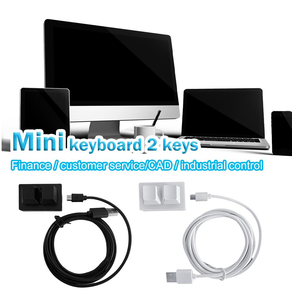 2 клавиши USB Настраиваемая программируемая макро мини-клавиатура Копирование для Photoshop Клавиатура и гейминг O0G8