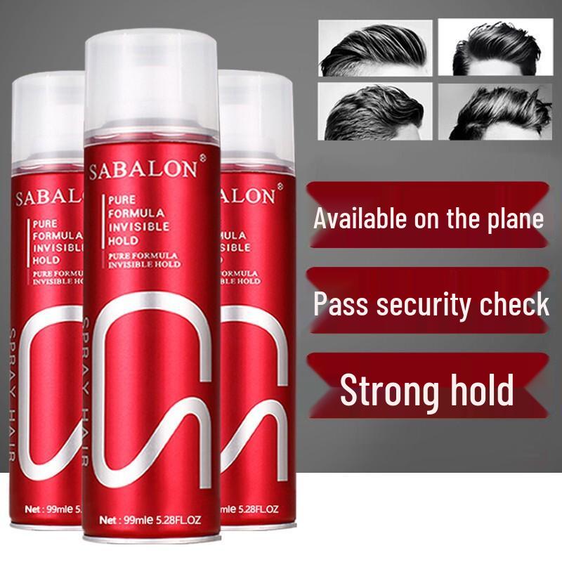Shablong Men's Volumizing Styling Gel & Spray Set: Fresh Scent Travel Size - Hair Spray, Wax, Mud