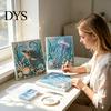 Снятие стресса DIY Проекты Морская Черепаха Осьминог 3D Жемчужная Картина Набор, Океанская Тема Алмазная Живопись Пляжный Дом Настенный Набор для Взрослых Начинающих, Бисер