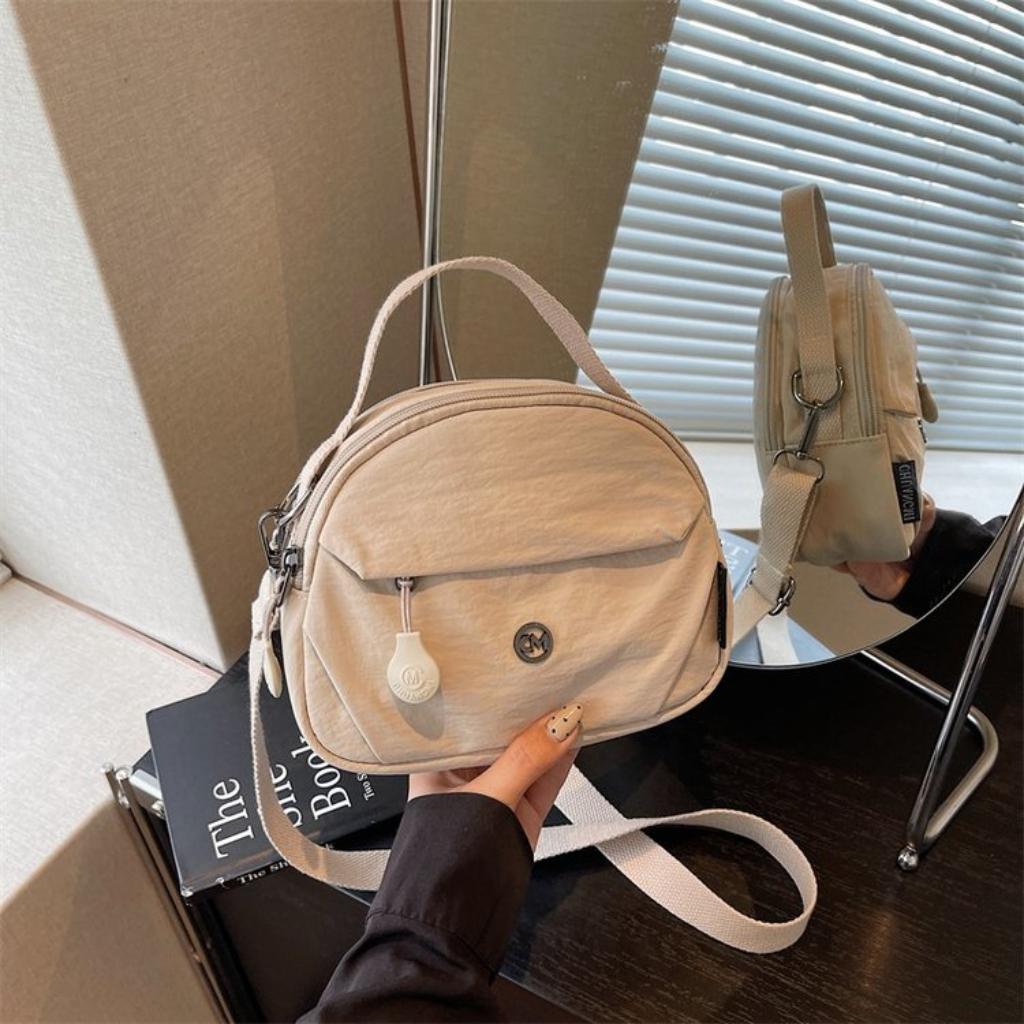 Shoulder Crossbody Handbag Women Nylon Multi Compartment Daily Commute