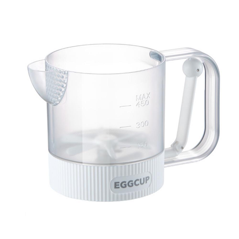 Clear Scale Egg Beating Cup Semi-Automatic Kitchen Stirring Bottle Kitchen Accessories