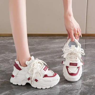 Платформенные женские кроссовки на шнуровке, кроссовки для бега, женские кроссовки высшего качества, спортивные кроссовки, высокотехнологичные