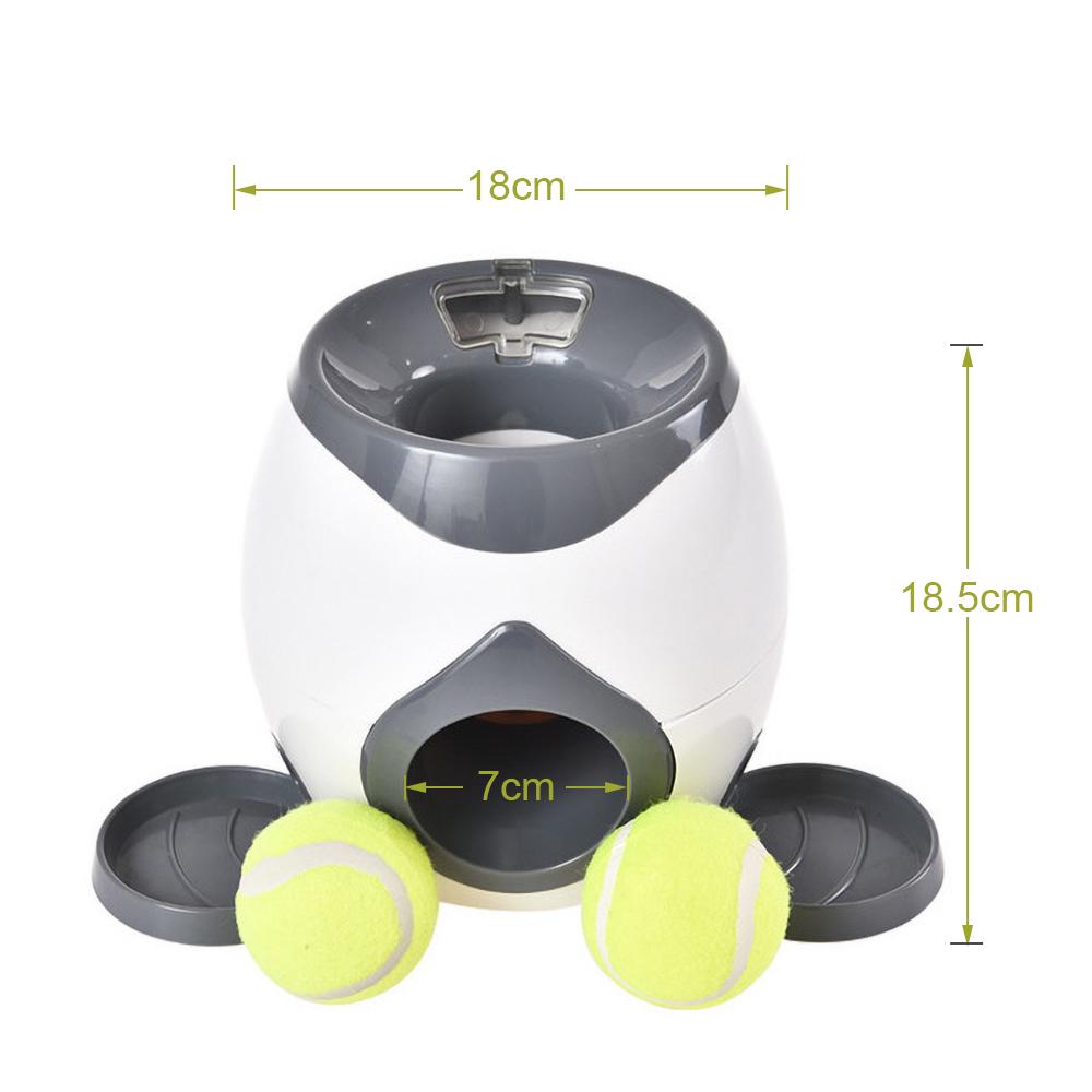 Interactive Reward Toy Dogs Tennis Ball Automatic Thrower Food Treat Dispenser Creativity Play Game