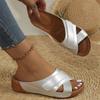 Fashion Women Wedge Sandals 2024 Summer Plus Size Casual Open Toe Sandals Vintage Anti-Slip Female Thick Bottom Slippers Sandalias Mujer