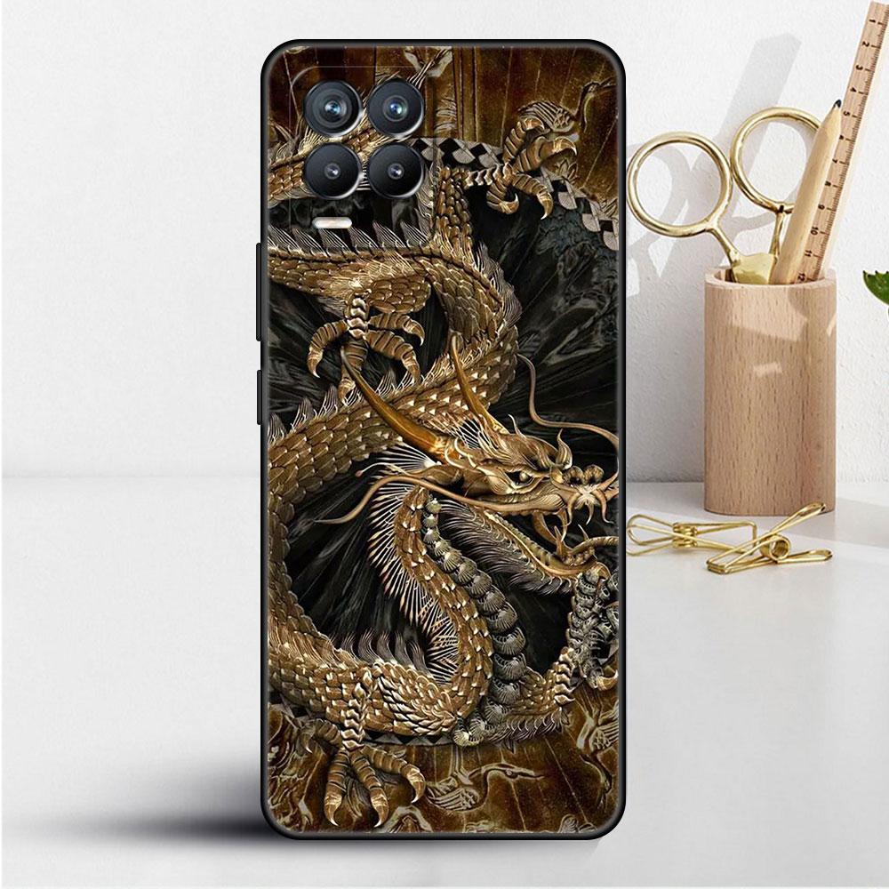 Чехол для Realme 8 C21y GT Neo 2 3 8i C21 7 C11 6 C12 C35 C3 GT 9 Pro C12 силиконовый чехол для телефона TPU с изображением животного дракона