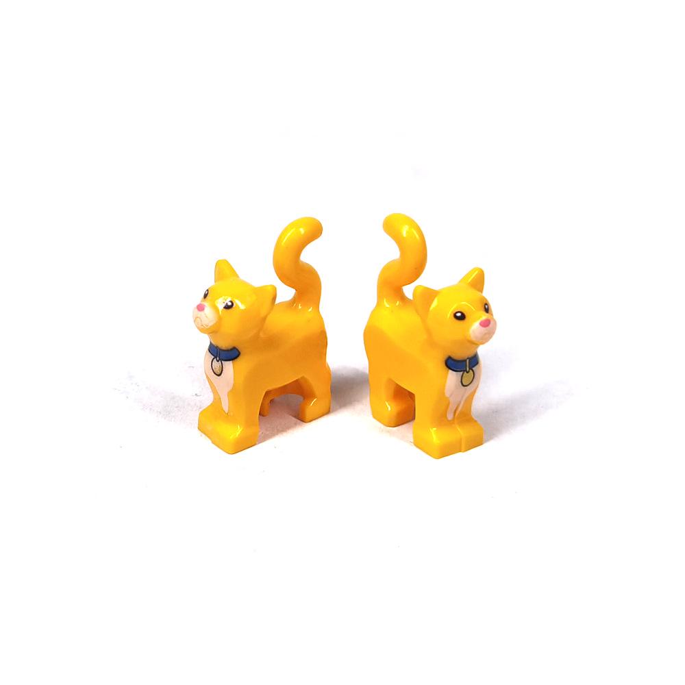 Детали для DIY с принтом животных: Коза, Чайка, Пингвин, Рыба, Овца - Совместимы с MOC Игрушками-конструкторами