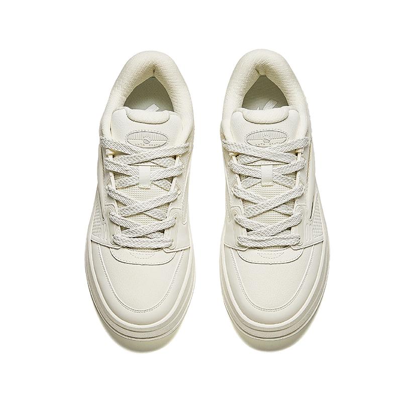 Anta Easy To Clean Trendy Casual Wear Durable Low-Top Skate Shoes Women Sneaker White 922438012-6