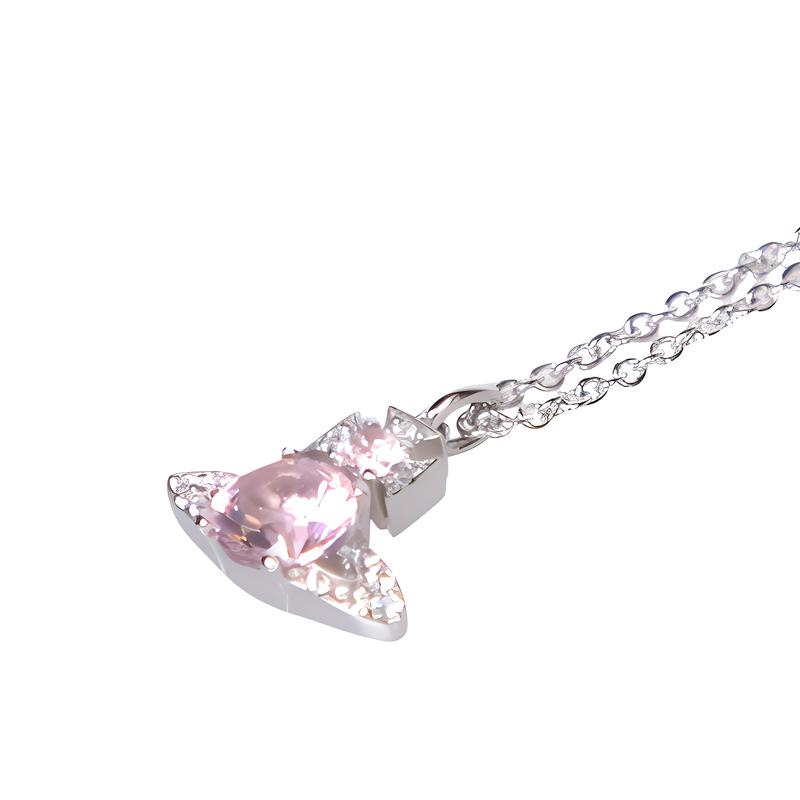 Vivienne Westwood Logo pendant metal necklace women's silver 6302033902P354P354IM