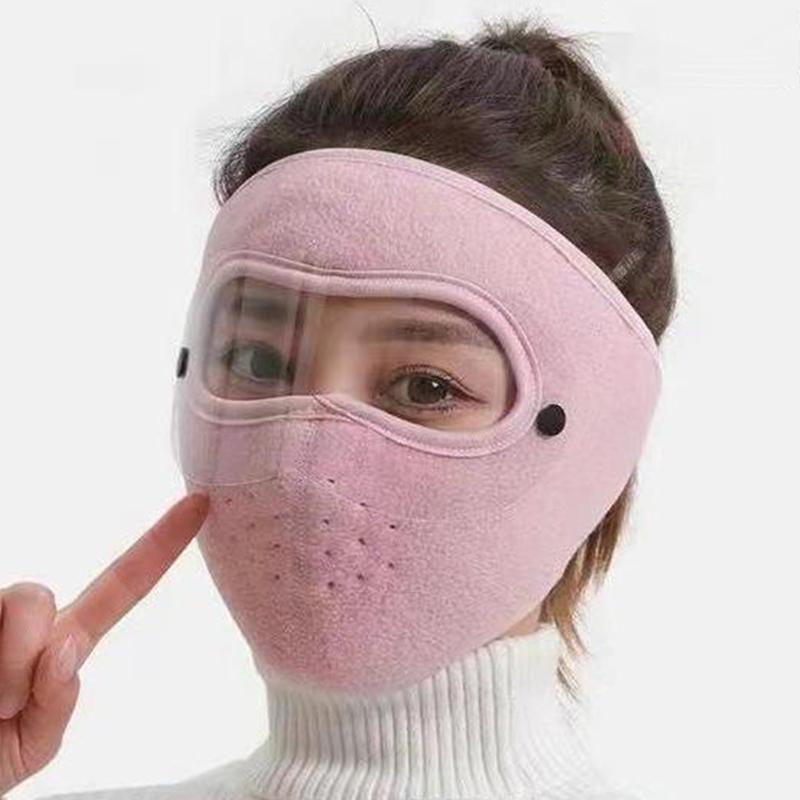 Зимняя теплая маска для женщин, толстая защита шеи, наушники, ветрозащитная, холодо- и морозостойкая для езды