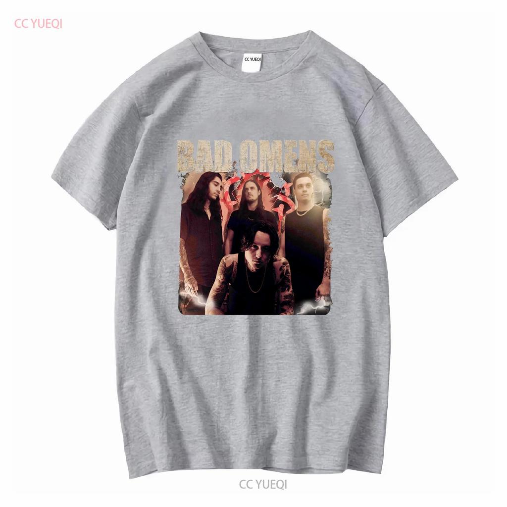 Новая редкая футболка Bad Omens Hip Hop мужская S-5XL 3D951 с длинным или коротким рукавом винтажная стираная удобная графическая уличная одежда