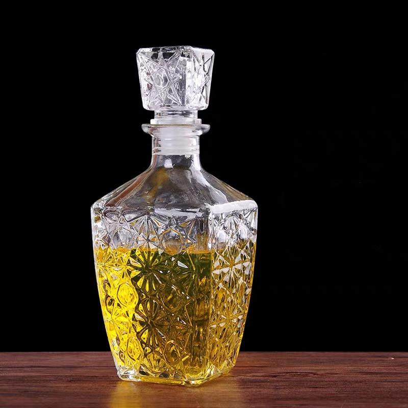 Привет креативный прозрачный стеклянный графин для виски, ликера, винных напитков, хрустальная бутылка спиртных напитков, винный графин для бара, вечерние, свадебные подарки