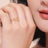 Precious Gold Plated Butterfly Bow Ring With Cute Geometric Design For Lovely Gifts