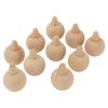 10 шт. Неокрашенные шары-украшения Деревянные DIY Неокрашенные подвесные шары для елки Украшения для искусства и ремесел Рисование Игрушка