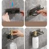 Wall Mounted Shower Gel Storage Rack Transparent Hand Soap Hanger Shampoo Holder  Jewelry